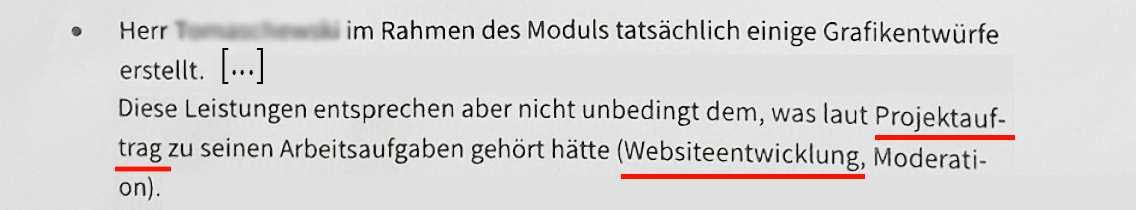 Abb.1: Originalzitat Prüfungsausschuss 21.1.2020